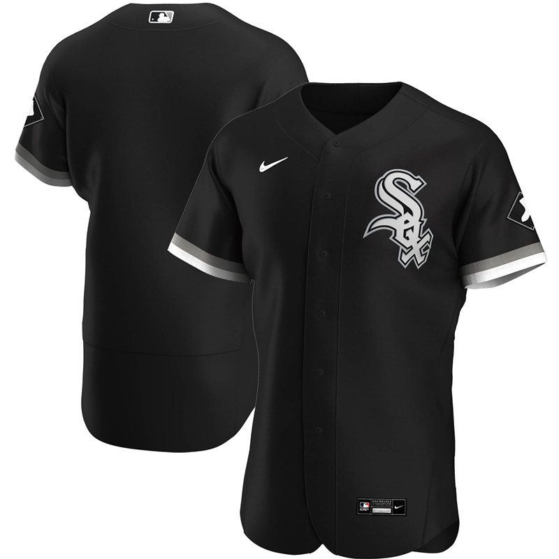 2020 MLB Men Chicago White Sox Nike Black Alternate 2020 Authentic Official Team Jersey 1